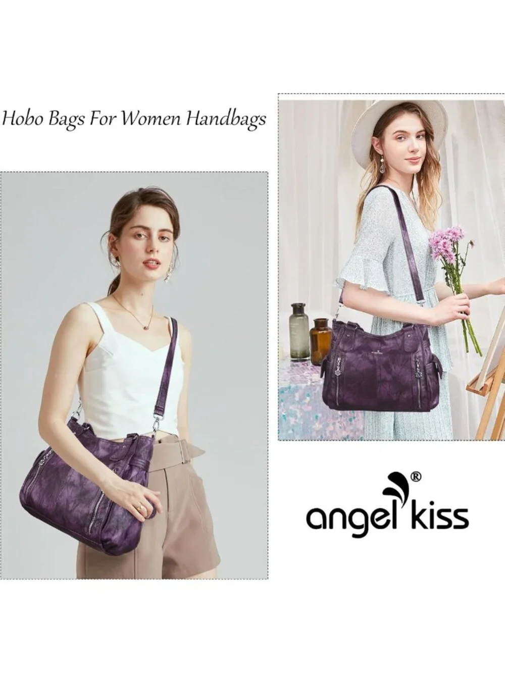 Stylish Women's Hobo Purse - Roomy Casual Tote & Shoulder Bag - Versatile